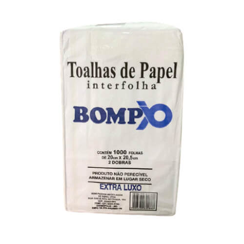 Papel Interfolha Extra Luxo 1000 Unidades Lepap Papelaria