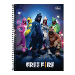 Caderno Espiral Capa Dura 1/4 Free Fire 80 Folhas - Free Fire - Cadernos,  Caderneta - Tilibra